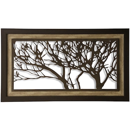 Metal Laser Cut Tree Wall Art